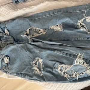 BDG Urban Outfitters Women's High Waist Distressed Blue Jeans